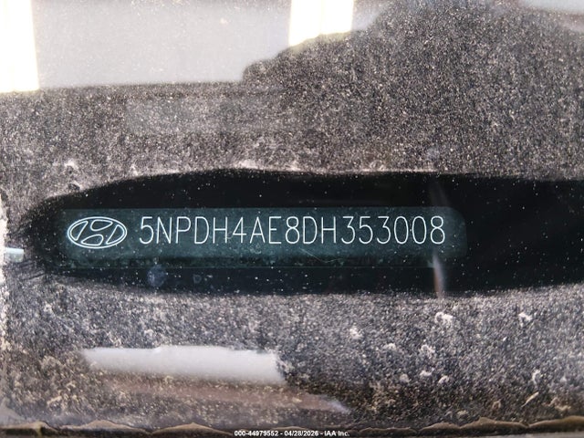 2013 Hyundai Elantra Gls მანქანა იყიდება აუქციონზე, vin: 5NPDH4AE8DH353008, აუქციონის ნომერი: 44979552