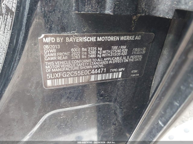 Aukcja sprzedaży 2014 Bmw X6 Xdrive35i, vin: 5UXFG2C55E0C44471, numer aukcji: 44979765