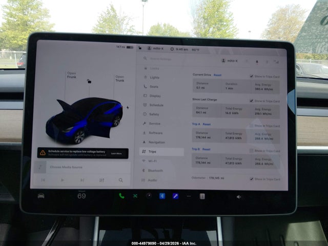 Продаж на аукціоні авто 2021 Tesla Model Y Long Range Dual Motor All-wheel Drive, vin: 5YJYGDEE5MF071163, номер лоту: 44979890