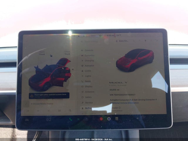 Aukcja sprzedaży 2024 Tesla Model Y Long Range Single Motor Rear-wheel Drive/rwd, vin: 7SAYGDED5RF168607, numer aukcji: 44979914