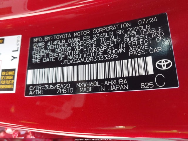 Toyota Prius Limited 2024 JTDACAAU2R3033385 Image 9