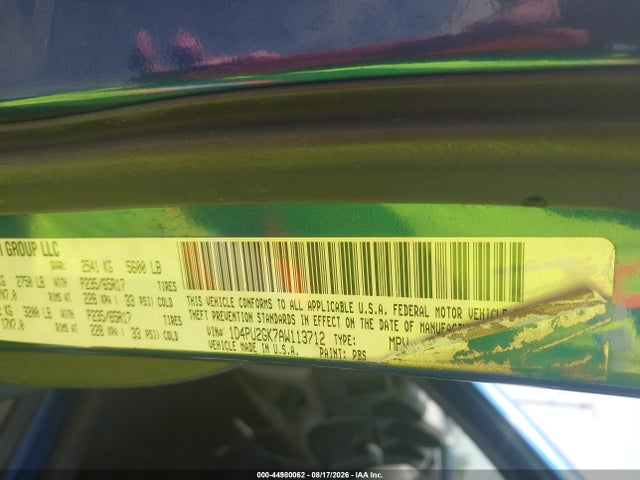 Aukcja sprzedaży 2010 Dodge Nitro Se, vin: 1D4PU2GK7AW113712, numer aukcji: 44980062