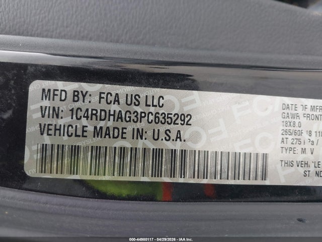 Dodge Durango Sxt Rwd 2023 1C4RDHAG3PC635292 Image 9