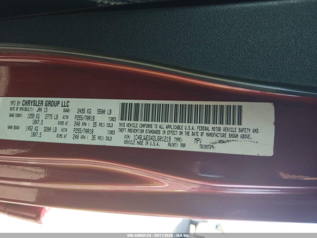 Продажа на аукционе авто 2013 Jeep Wrangler Unlimited Sahara, vin: 1C4BJWEG4DL601219, номер лота: 44980124