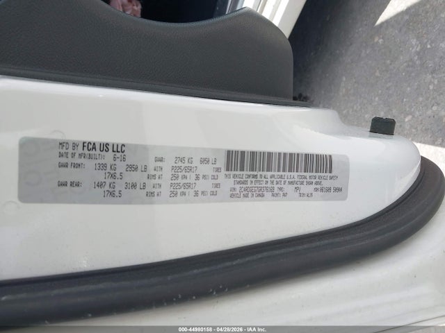 Продаж на аукціоні авто 2016 Dodge Grand Caravan R/t, vin: 2C4RDGEG7GR376169, номер лоту: 44980158