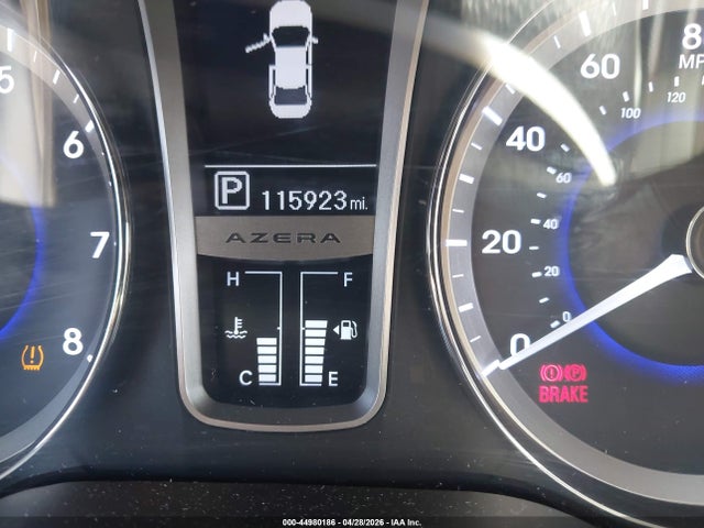 2012 Hyundai Azera მანქანა იყიდება აუქციონზე, vin: KMHFH4JG8CA193532, აუქციონის ნომერი: 44980186