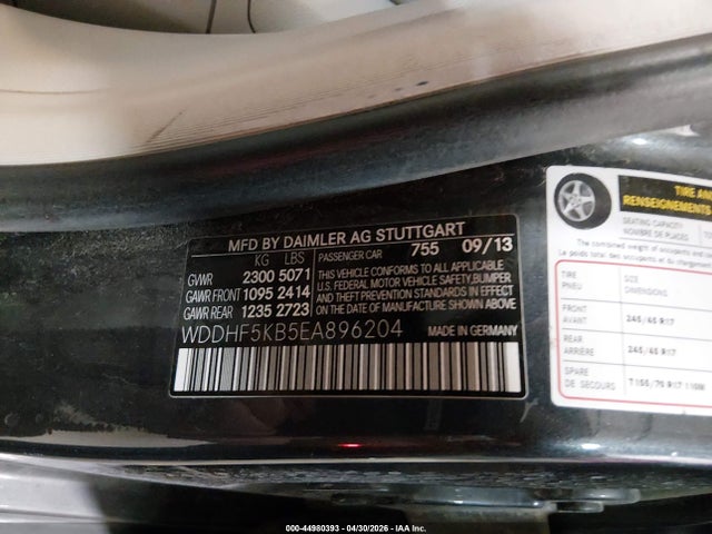 Продажа на аукционе авто 2014 Mercedes-benz E 350, vin: WDDHF5KB5EA896204, номер лота: 44980393