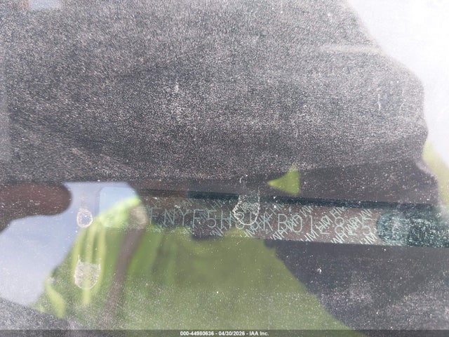 2019 Honda Pilot Ex მანქანა იყიდება აუქციონზე, vin: 5FNYF5H35KB012825, აუქციონის ნომერი: 44980636