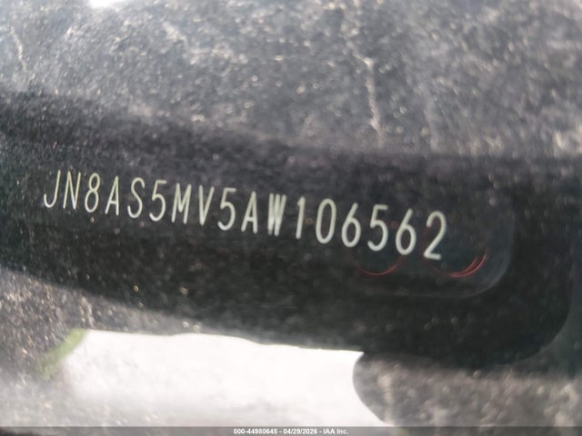 44980645 :رقم المزاد ، JN8AS5MV5AW106562 vin ، 2010 Nissan Rogue Sl مزاد بيع