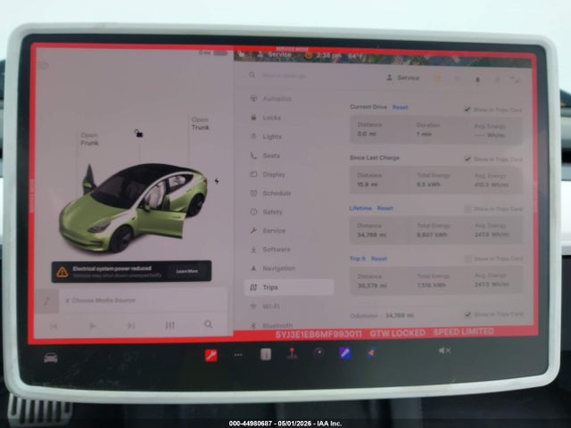 Aukcja sprzedaży 2021 Tesla Model 3 Long Range Dual Motor All-wheel Drive, vin: 5YJ3E1EB6MF993011, numer aukcji: 44980687
