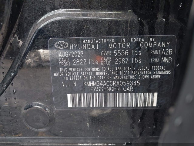Hyundai Ioniq 6 Sel 2024 KMHM34AC3RA059345 Image 9