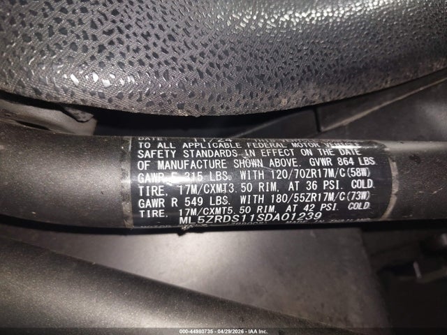 Продаж на аукціоні авто 2025 Kawasaki Zr900 S, vin: ML5ZRDS11SDA01239, номер лоту: 44980735
