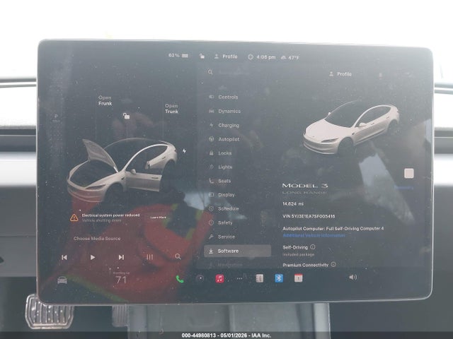 Продажа на аукционе авто 2025 Tesla Model 3 Long Range Rear-wheel Drive/standard Rear-wheel Drive, vin: 5YJ3E1EA7SF005416, номер лота: 44980813