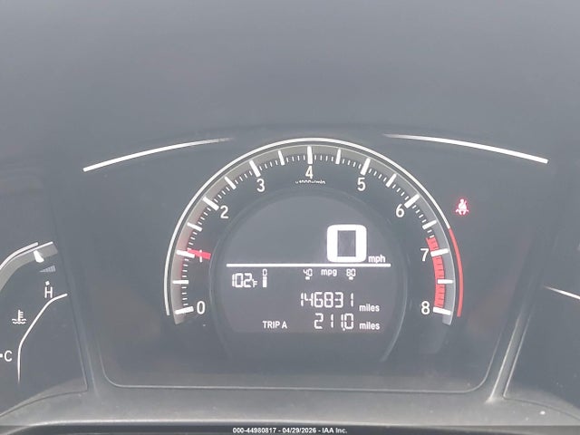 44980817 :رقم المزاد ، 19XFC2E51GE059304 vin ، 2016 Honda Civic Lx مزاد بيع