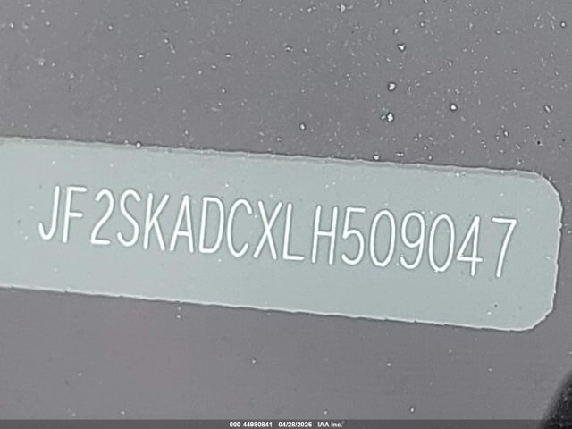 2020 Subaru Forester მანქანა იყიდება აუქციონზე, vin: JF2SKADCXLH509047, აუქციონის ნომერი: 44980841