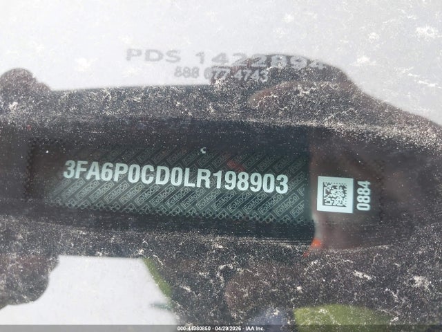 44980850 :رقم المزاد ، 3FA6P0CD0LR198903 vin ، 2020 Ford Fusion Sel مزاد بيع