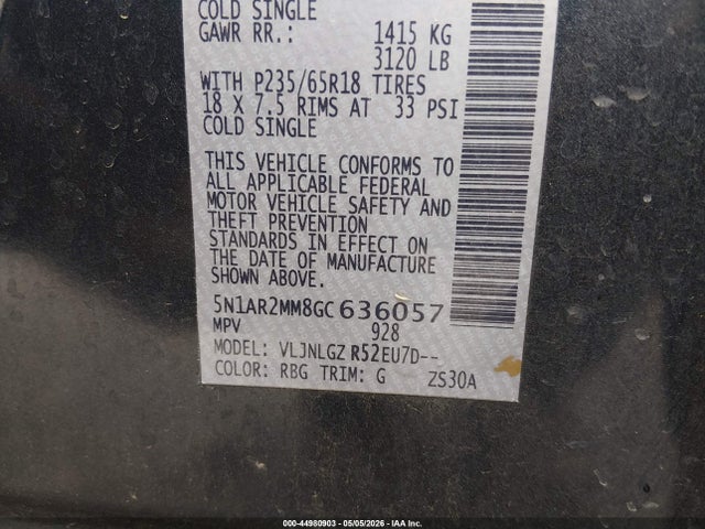 Nissan Pathfinder Sl 2016 5N1AR2MM8GC636057 Image 9