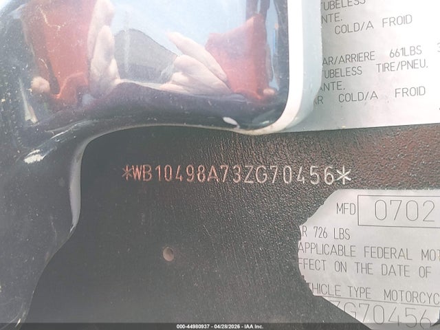 Продаж на аукціоні авто 2003 Bmw R1150 Rs, vin: WB10498A73ZG70456, номер лоту: 44980937