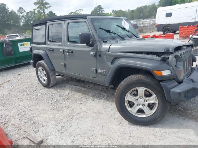 44980998 :رقم المزاد ، 1C4HJXDG8MW511698 vin ، 2021 Jeep Wrangler Unlimited Sport S 4x4 مزاد بيع