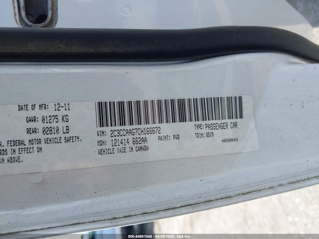 Aukcja sprzedaży 2012 Chrysler 300, vin: 2C3CCAAG7CH166672, numer aukcji: 44981048