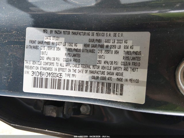 Mazda Cx-30 2.5 Turbo 2021 3MVDMBAY0MM300435 Image 9