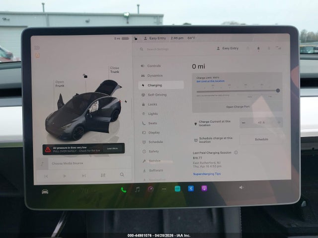 44981076 :رقم المزاد ، 7SAYGDEF4PF647213 vin ، 2023 Tesla Model Y Performance Dual Motor All-wheel Drive مزاد بيع
