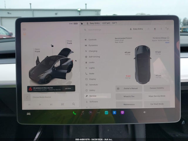 44981076 :رقم المزاد ، 7SAYGDEF4PF647213 vin ، 2023 Tesla Model Y Performance Dual Motor All-wheel Drive مزاد بيع