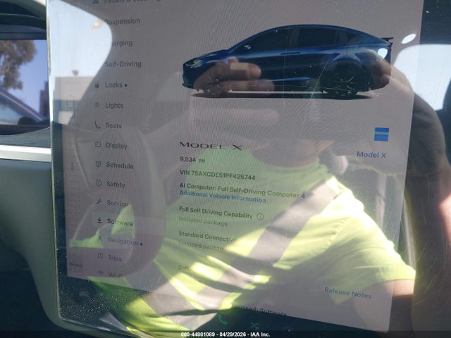 Aukcja sprzedaży 2023 Tesla Model X Dual Motor All-wheel Drive/standard Range, vin: 7SAXCDE51PF425744, numer aukcji: 44981089