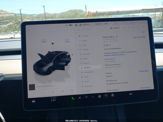 Продаж на аукціоні авто 2023 Tesla Model Y, vin: 7SAYGDEE1PF891361, номер лоту: 44981374