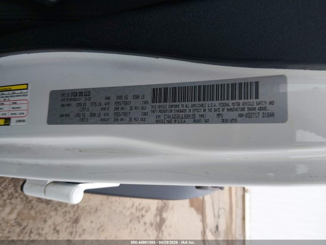 Продаж на аукціоні авто 2018 Jeep Wrangler Jk Unlimited Sport S 4x4, vin: 1C4HJWDG0JL920155, номер лоту: 44981388