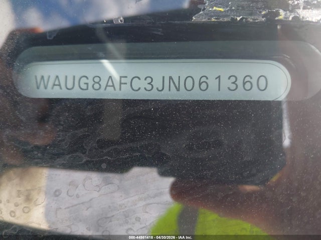 44981418 :رقم المزاد ، WAUG8AFC3JN061360 vin ، 2018 Audi A6 2.0t Premium مزاد بيع