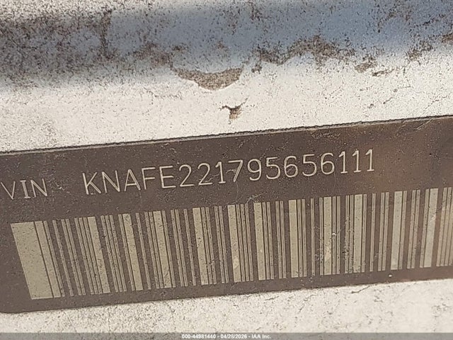 Продаж на аукціоні авто 2009 Kia Spectra Ex, vin: KNAFE221795656111, номер лоту: 44981440