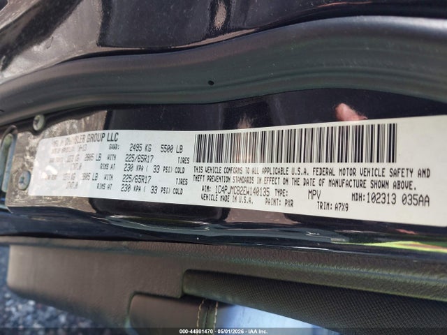 Продаж на аукціоні авто 2014 Jeep Cherokee Latitude, vin: 1C4PJMCB2EW140135, номер лоту: 44981470