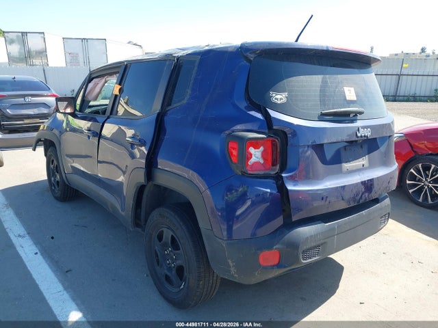 2017 Jeep Renegade Sport 4x4 მანქანა იყიდება აუქციონზე, vin: ZACCJBAB6HPG07015, აუქციონის ნომერი: 44981711