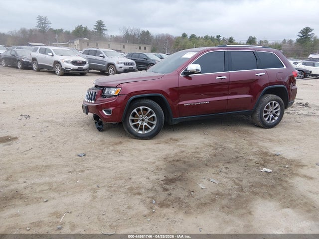 2016 Jeep Grand Cherokee Limited მანქანა იყიდება აუქციონზე, vin: 1C4RJFBGXGC499030, აუქციონის ნომერი: 44981746