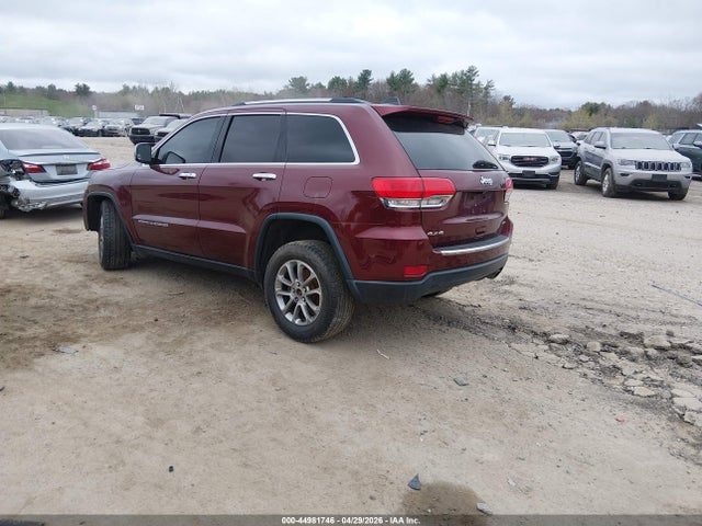 2016 Jeep Grand Cherokee Limited მანქანა იყიდება აუქციონზე, vin: 1C4RJFBGXGC499030, აუქციონის ნომერი: 44981746
