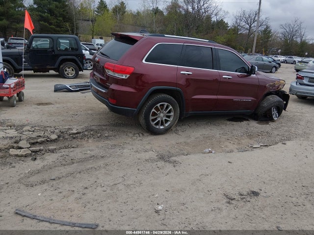 2016 Jeep Grand Cherokee Limited მანქანა იყიდება აუქციონზე, vin: 1C4RJFBGXGC499030, აუქციონის ნომერი: 44981746