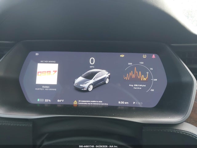 2020 Tesla Model X Long Range Dual Motor All-wheel Drive/long Range Plus Dual Motor All-wheel Drive მანქანა იყიდება აუქციონზე, vin: 5YJXCAE22LF298725, აუქციონის ნომერი: 44981749