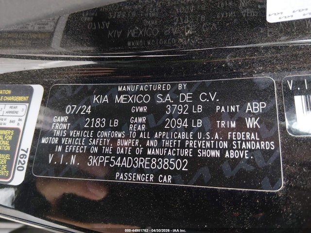 KIA Forte Gt-line 2024 3KPF54AD3RE838502 Image 9