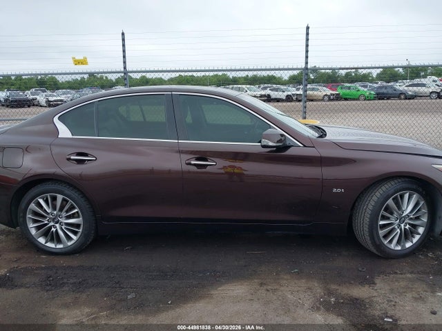 44981838 :رقم المزاد ، JN1CV7AP7JM240145 vin ، 2018 Infiniti Q50 2.0t Luxe مزاد بيع