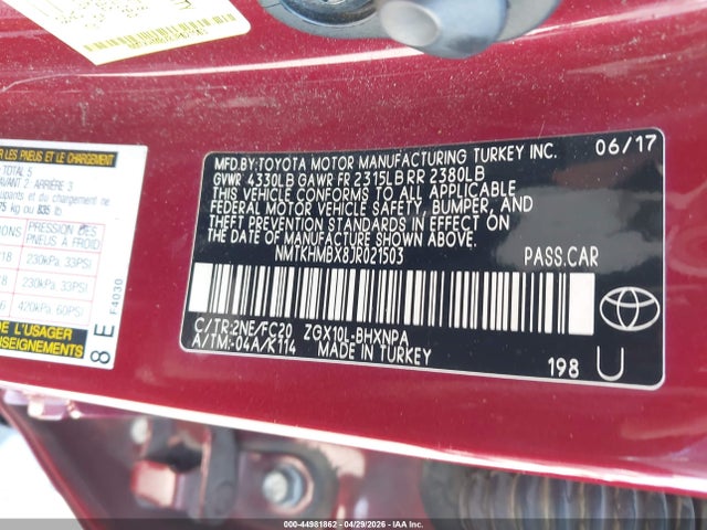 NMTKHMBX8JR021503 Toyota C-hr Xle Premium