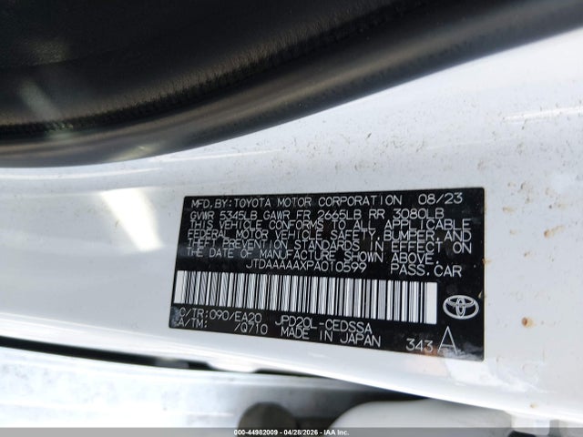 Toyota Mirai 2023 JTDAAAAAXPA010599 Image 22