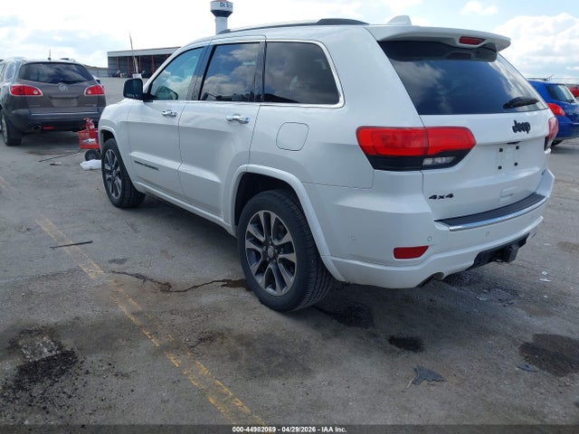 44982089 :رقم المزاد ، 1C4RJFCG7HC615977 vin ، 2017 Jeep Grand Cherokee Overland 4x4 مزاد بيع