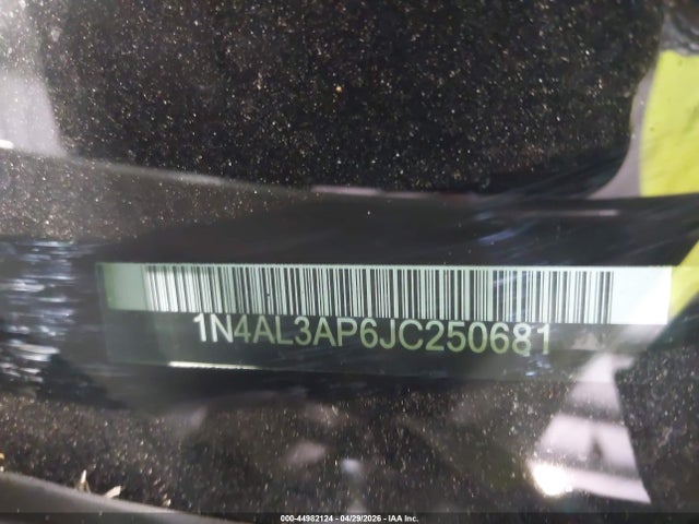 44982124 :رقم المزاد ، 1N4AL3AP6JC250681 vin ، 2018 Nissan Altima 2.5 Sv مزاد بيع