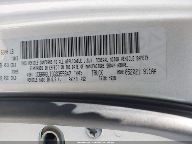 1C6RR6LT9GS355647 RAM 1500 Big Horn