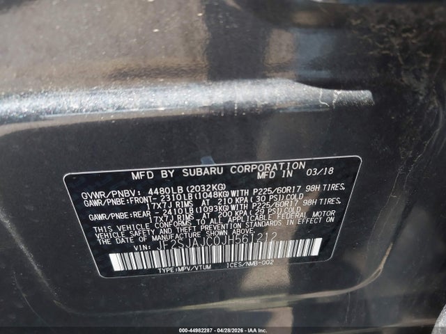 Subaru Forester 2.5i Limited 2018 JF2SJAJC0JH561212 Image 9