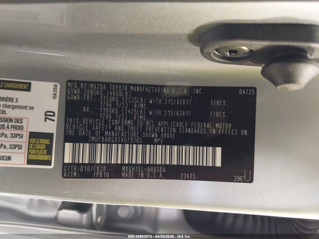 7MUFBABG8SV079265 Toyota Corolla Cross Hybrid Se