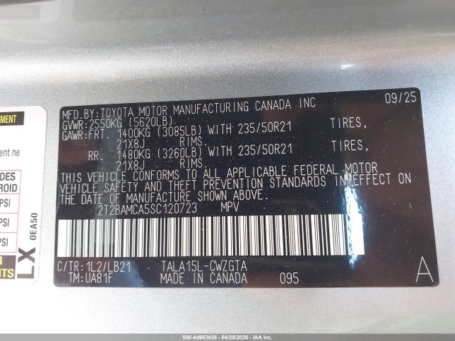 Lexus Rx 350 Premium Plus 2025 2T2BAMCA5SC120723 Image 9