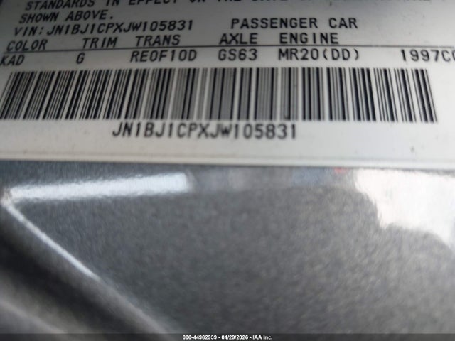 JN1BJ1CPXJW105831 Nissan Rogue Sport S