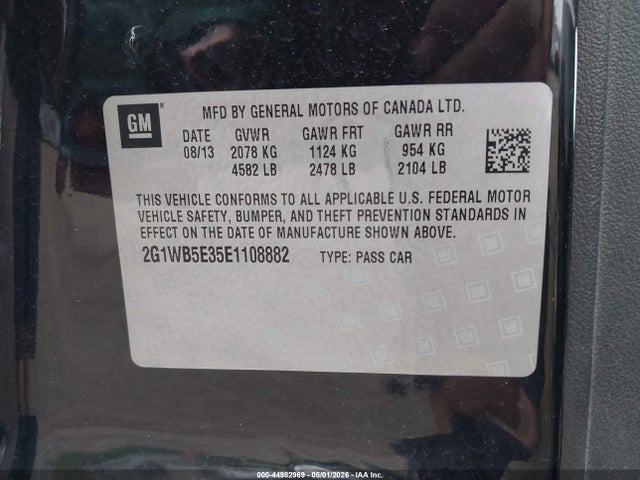 2G1WB5E35E1108882 Chevrolet Impala Limited Lt